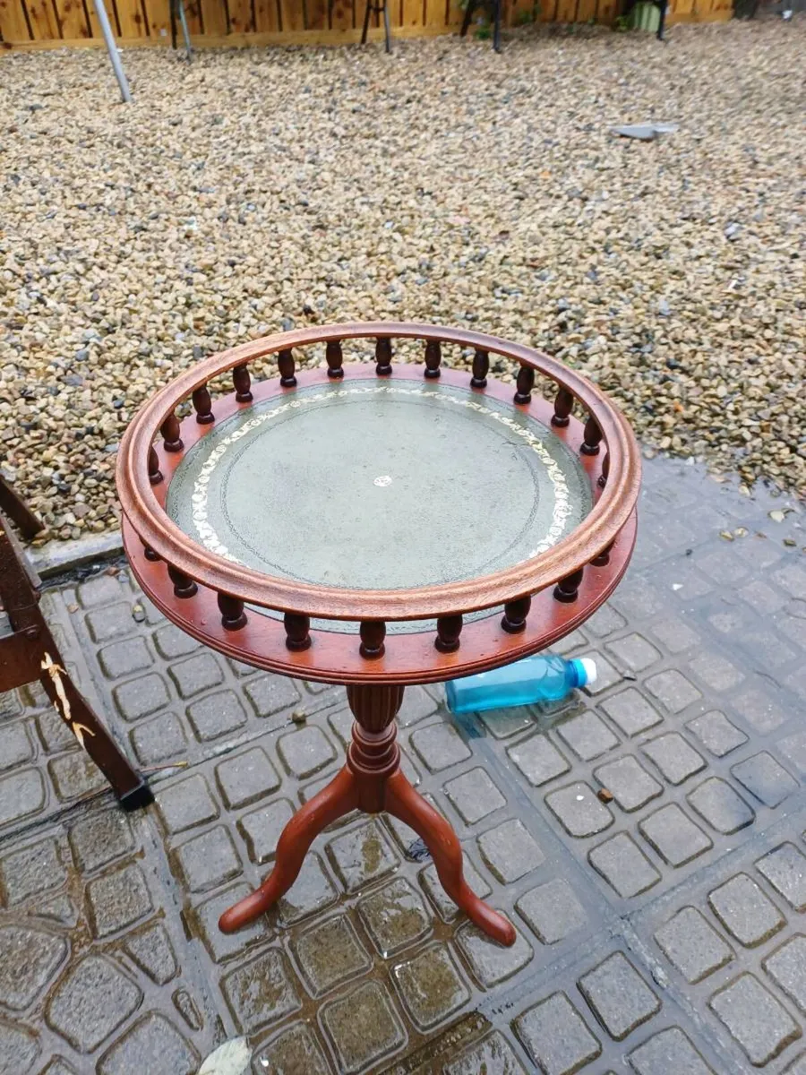 Vintage Mahogany Side Table - Image 4