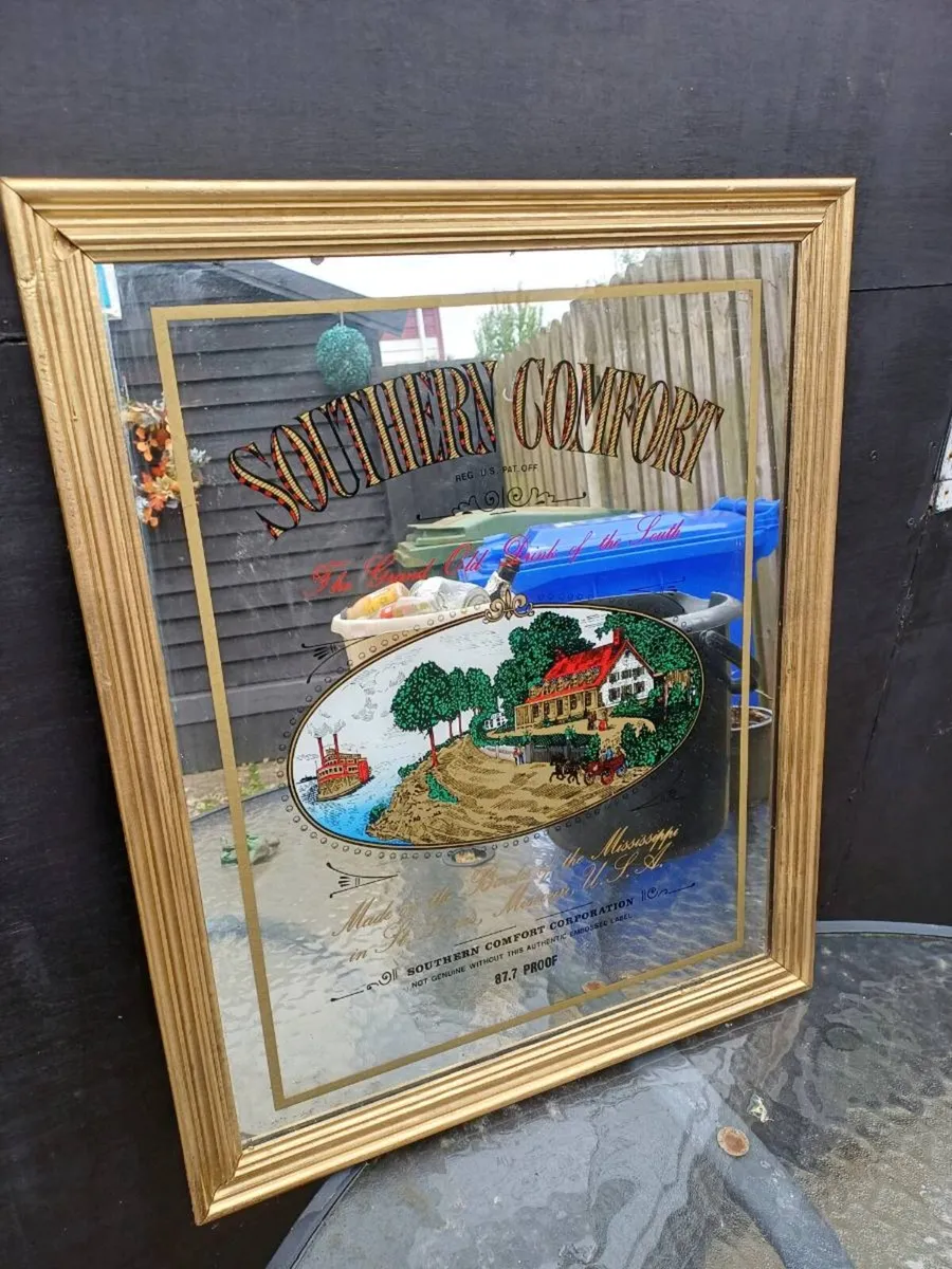 1960/70s Southern Comfort Advertising Mirror - Image 1