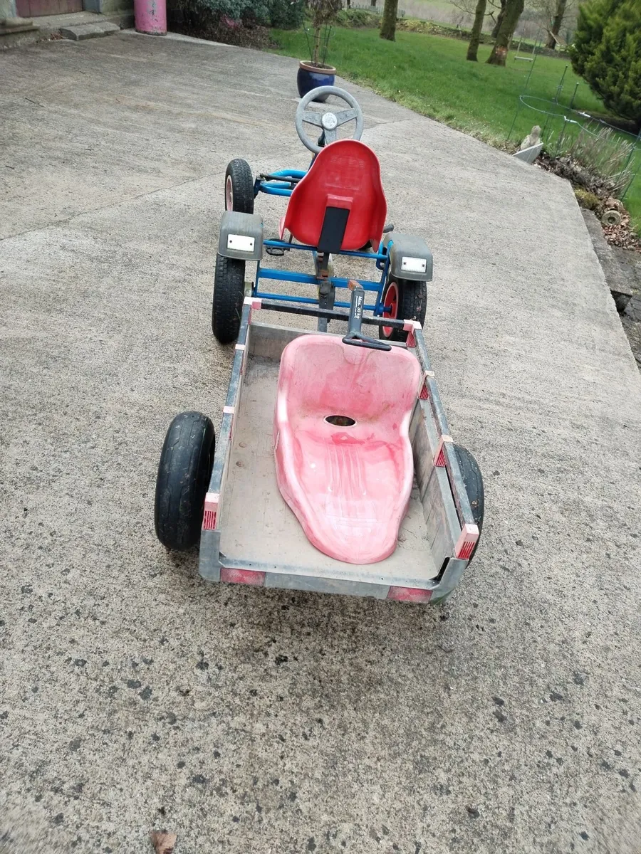 Berg go kart, digger and in ground trampoline - Image 3