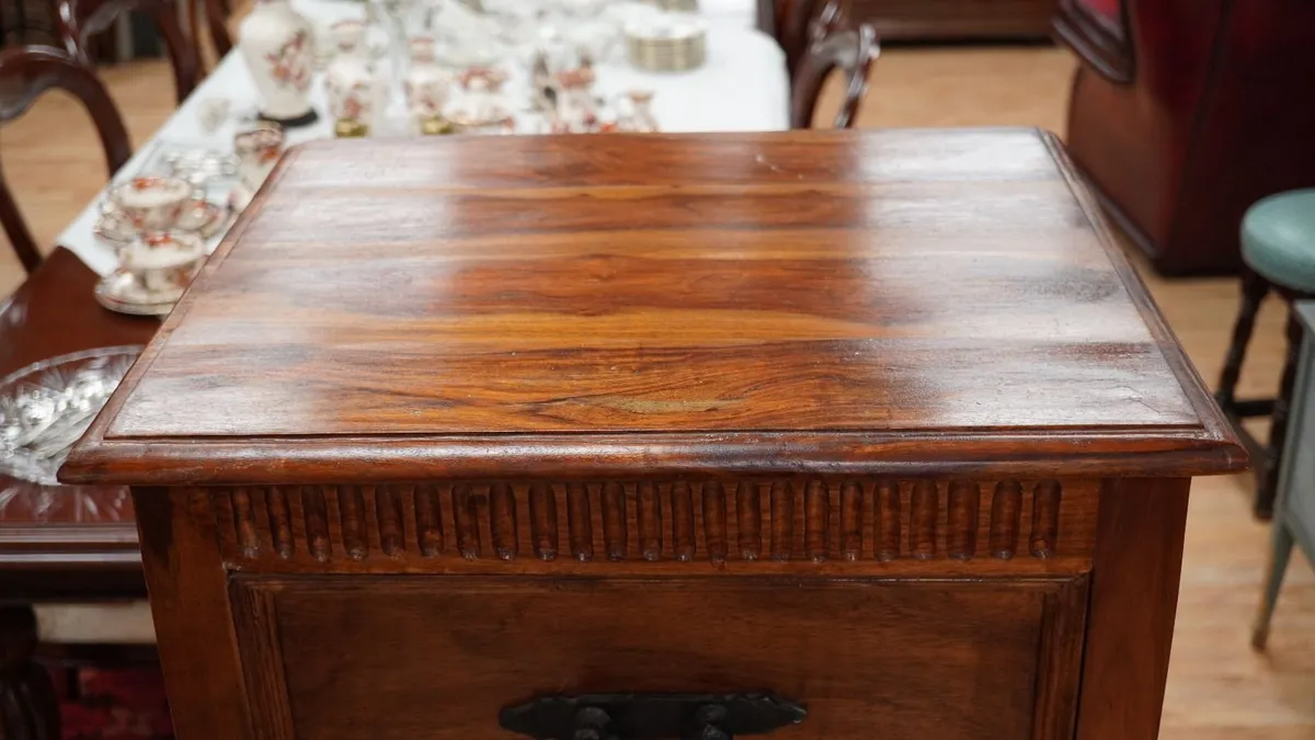 Solid Sheesham Wood Tallboy Chest of Drawers - Image 4