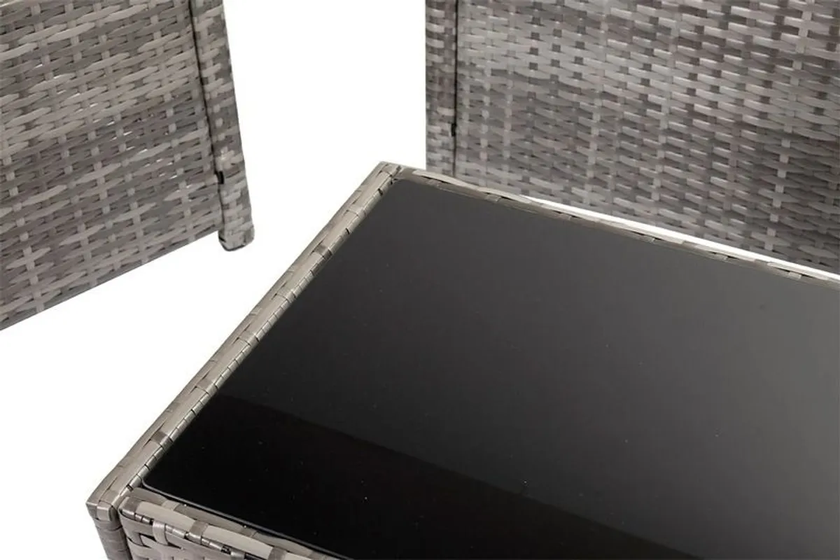 Lakeside 4 Seater Rattan Garden Furniture Set Outdoor Sofa & Armchairs with Table Patio Terrace Ireland - Image 4