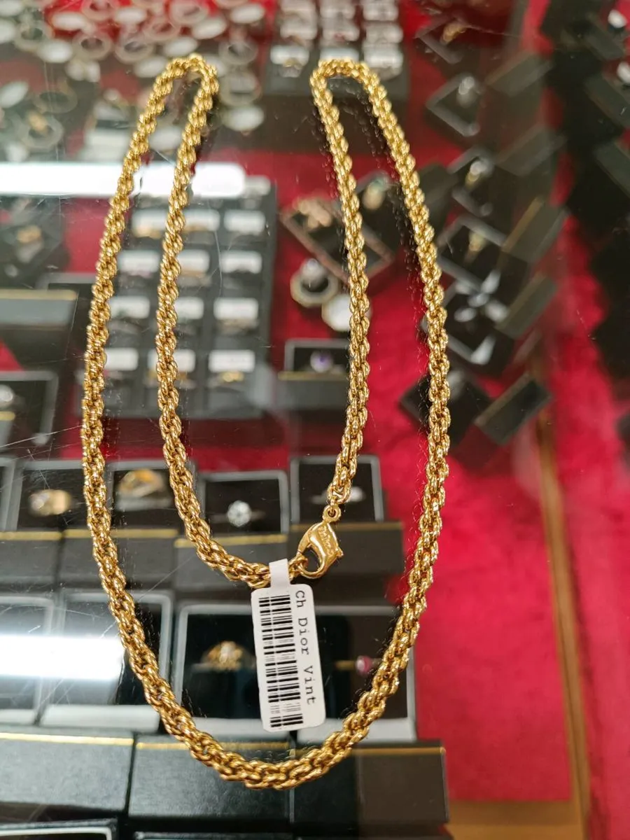 Vintage Christian Dior Chain , Gold Tone - Image 2