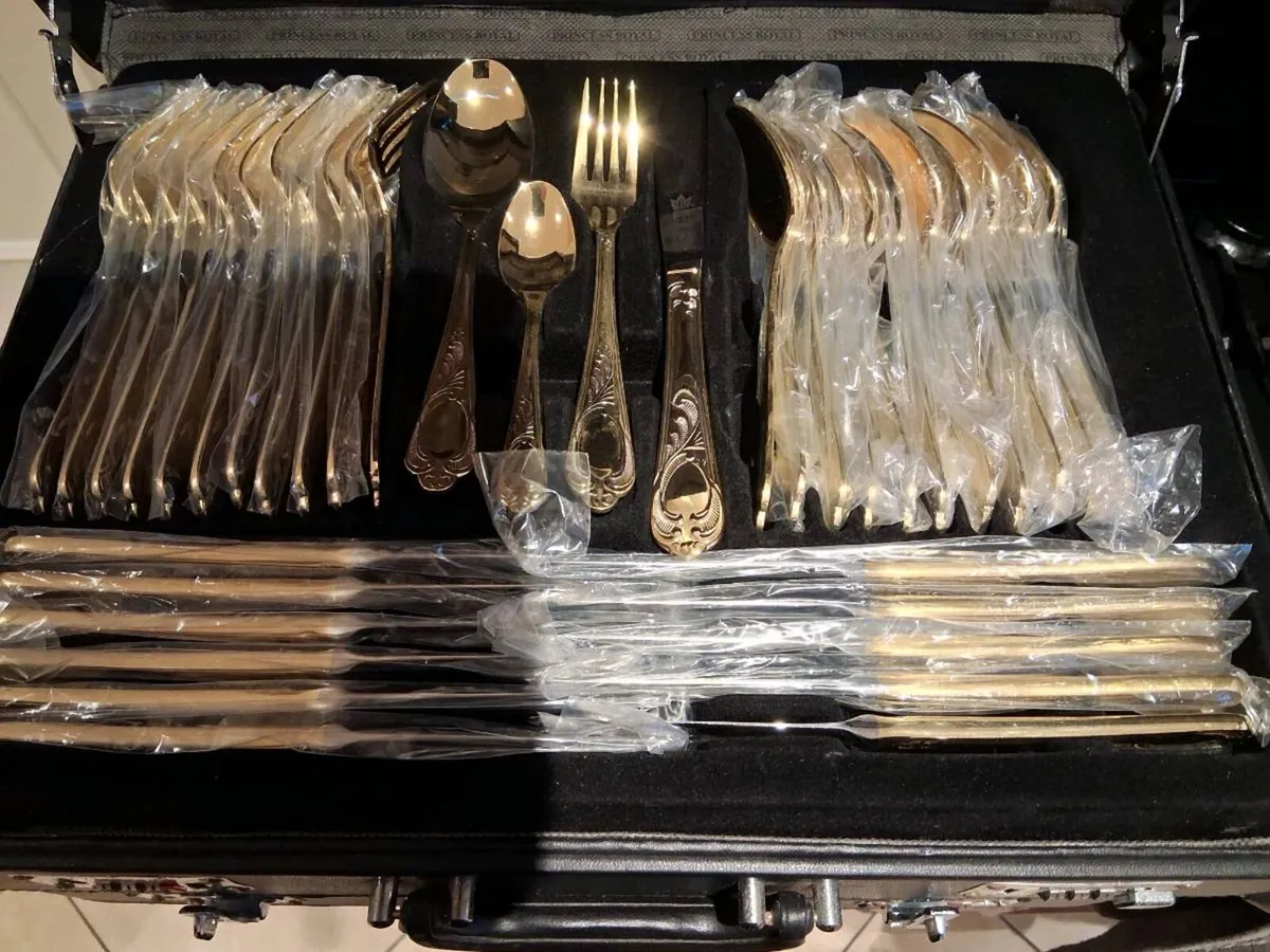 SBS Solingen Gold Plated Cutlery Set - Image 2