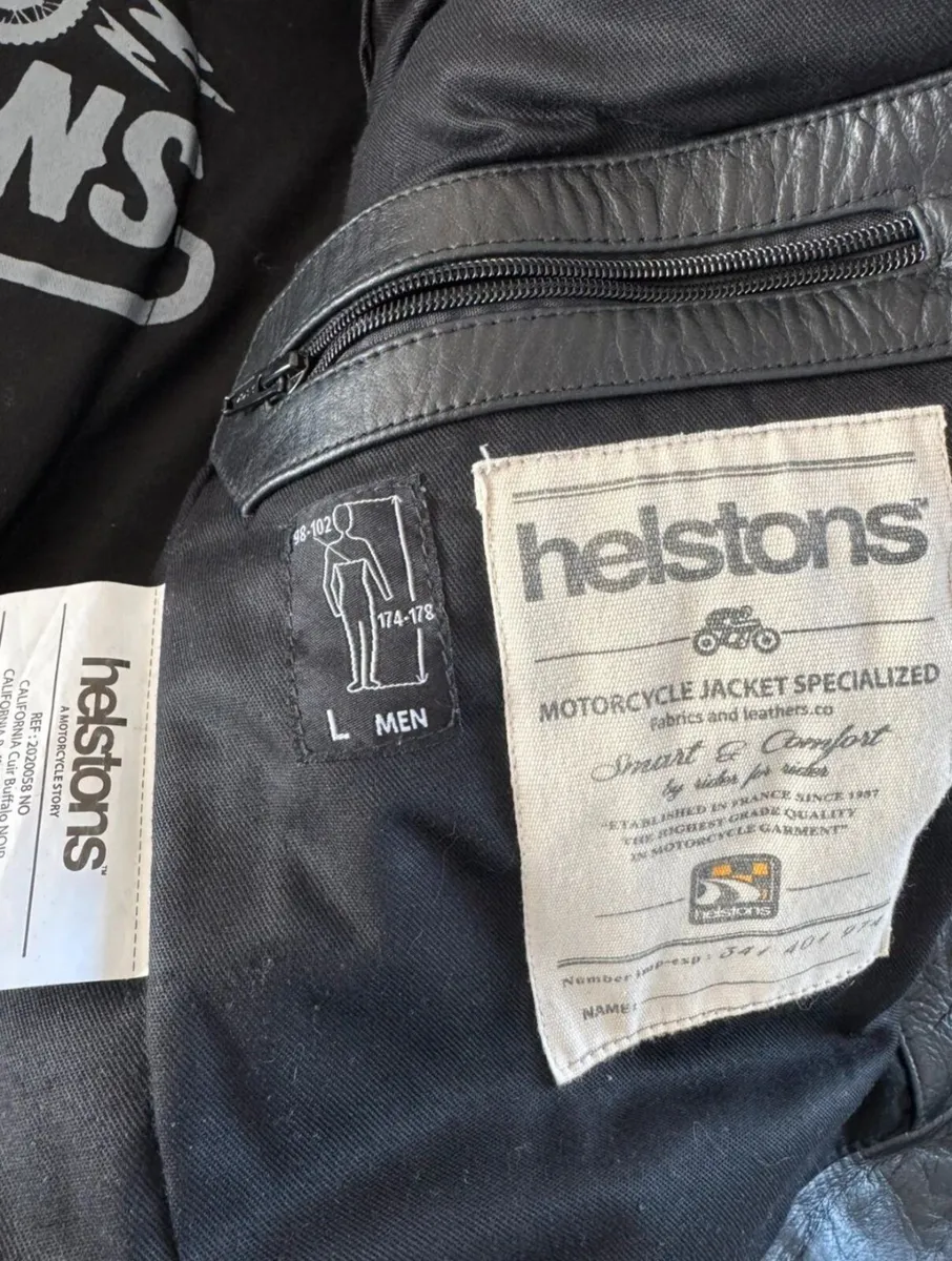Helstons Leather Motorcycle Jacket - Image 2