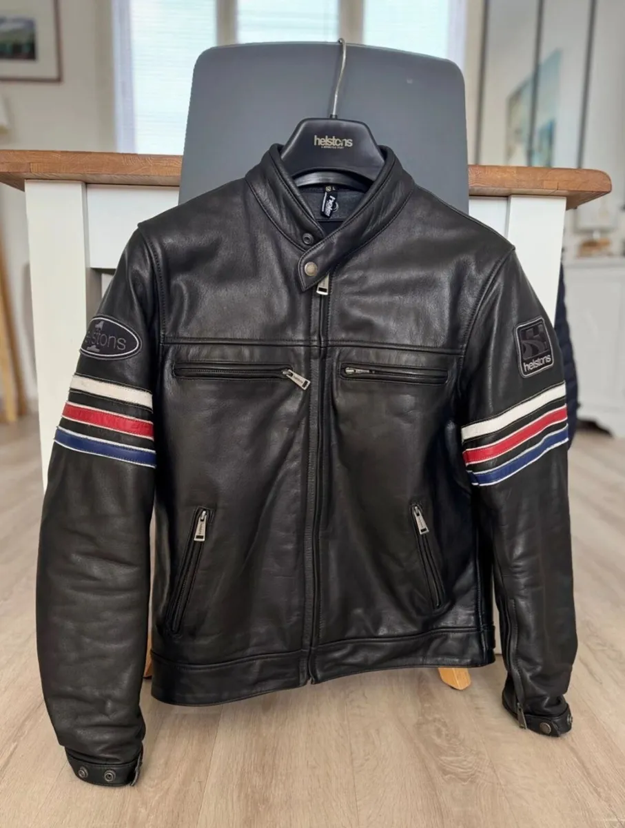Helstons Leather Motorcycle Jacket - Image 4