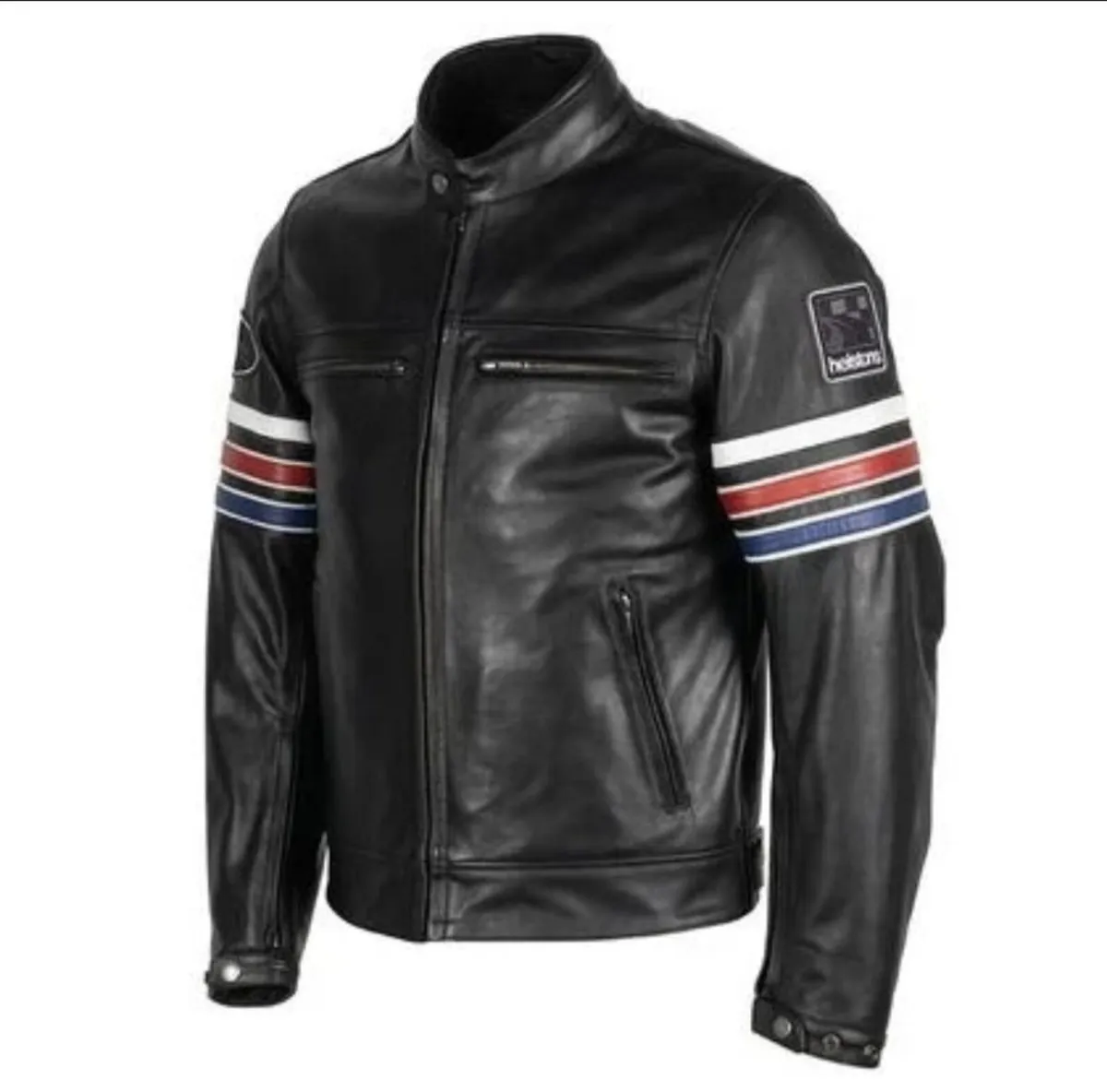 Helstons Leather Motorcycle Jacket - Image 1