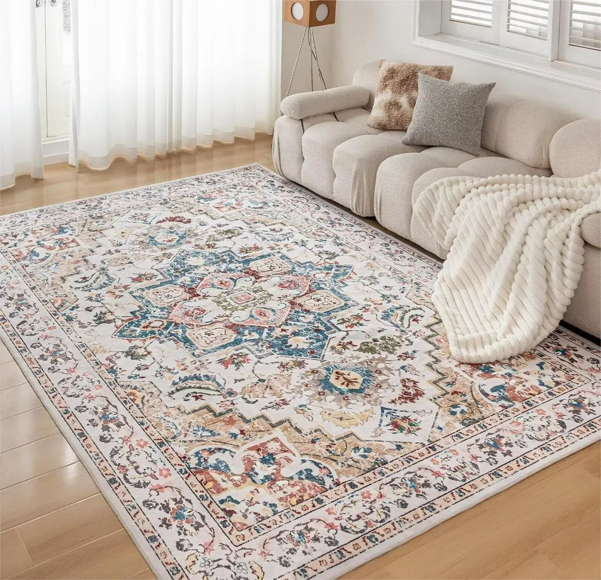 Rugs Living Room Large Washable Short Pile Area - Image 1
