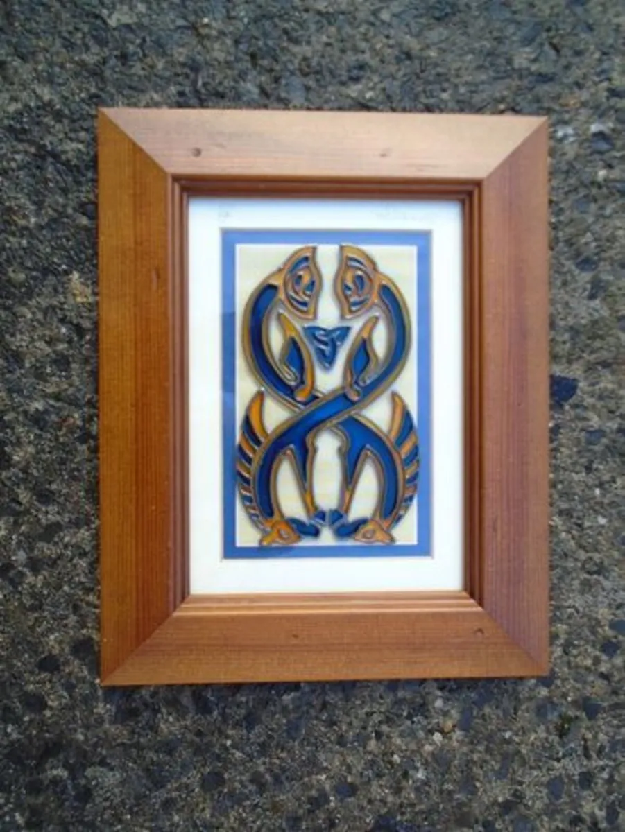 Celtic picture. Glass painted picture, Home decor - Image 4