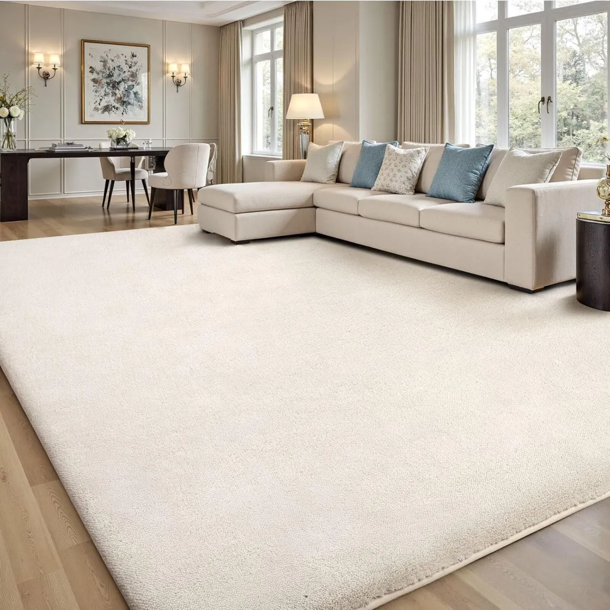 Carpet Rugs Living Room Large 200x300cm Grey Rug - Image 1