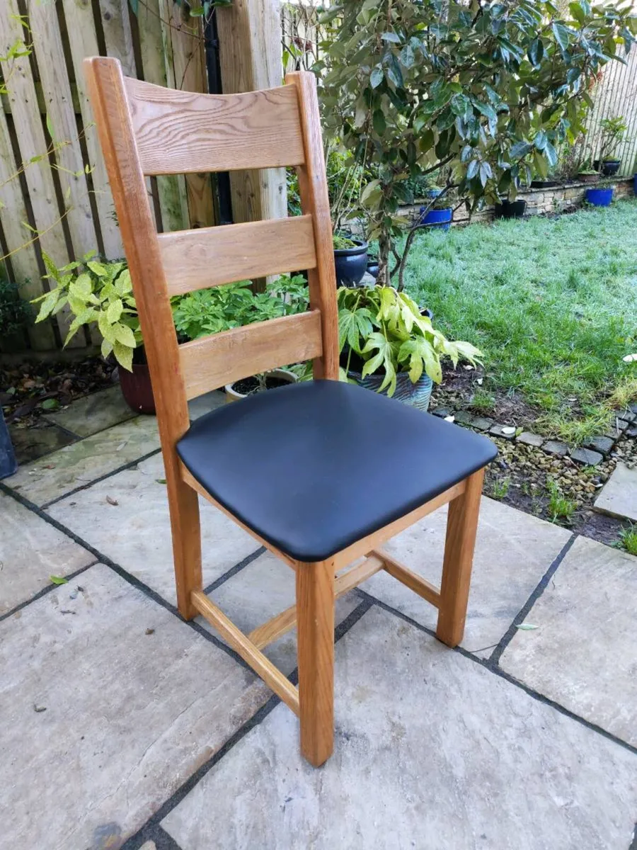 2 oak chairs - Image 1