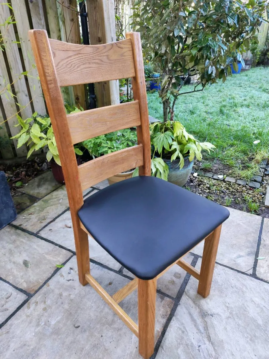 2 oak chairs - Image 4