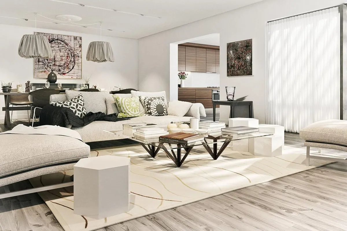 Going round Rug Modern carpets Ø 4′11″ ft (Ø 150 - Image 2