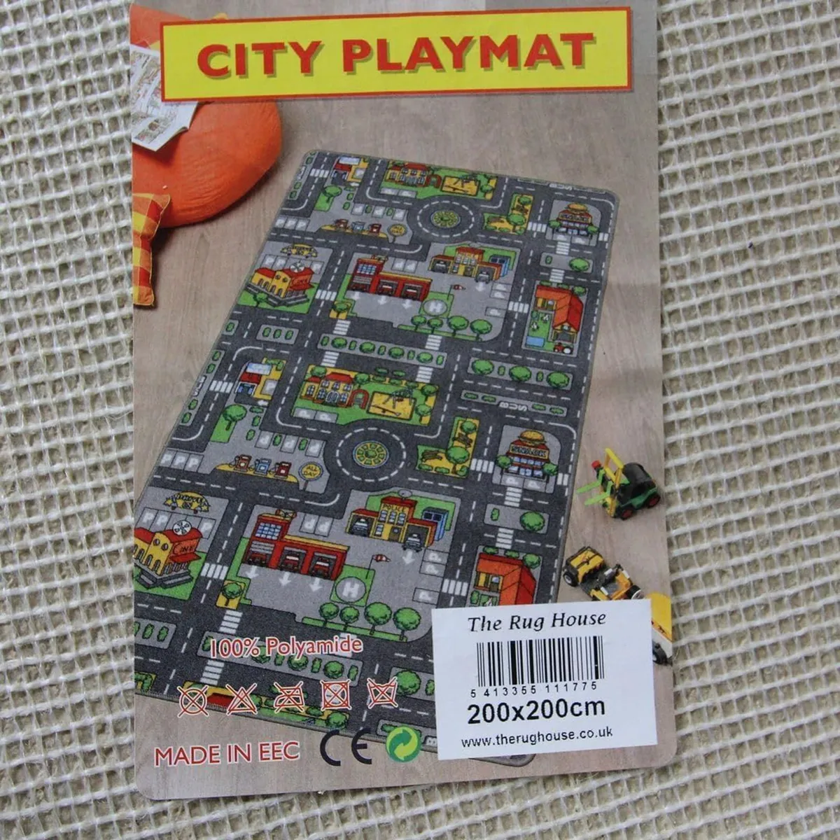 Children's Play Village Mat Town City Car Roads - Image 4