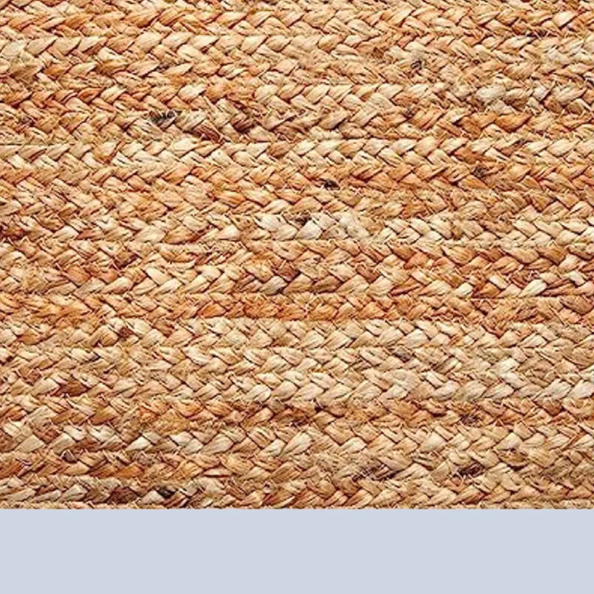 DHAKA Jute Area Rug 100% Natural Fiber Hand Woven - Image 3