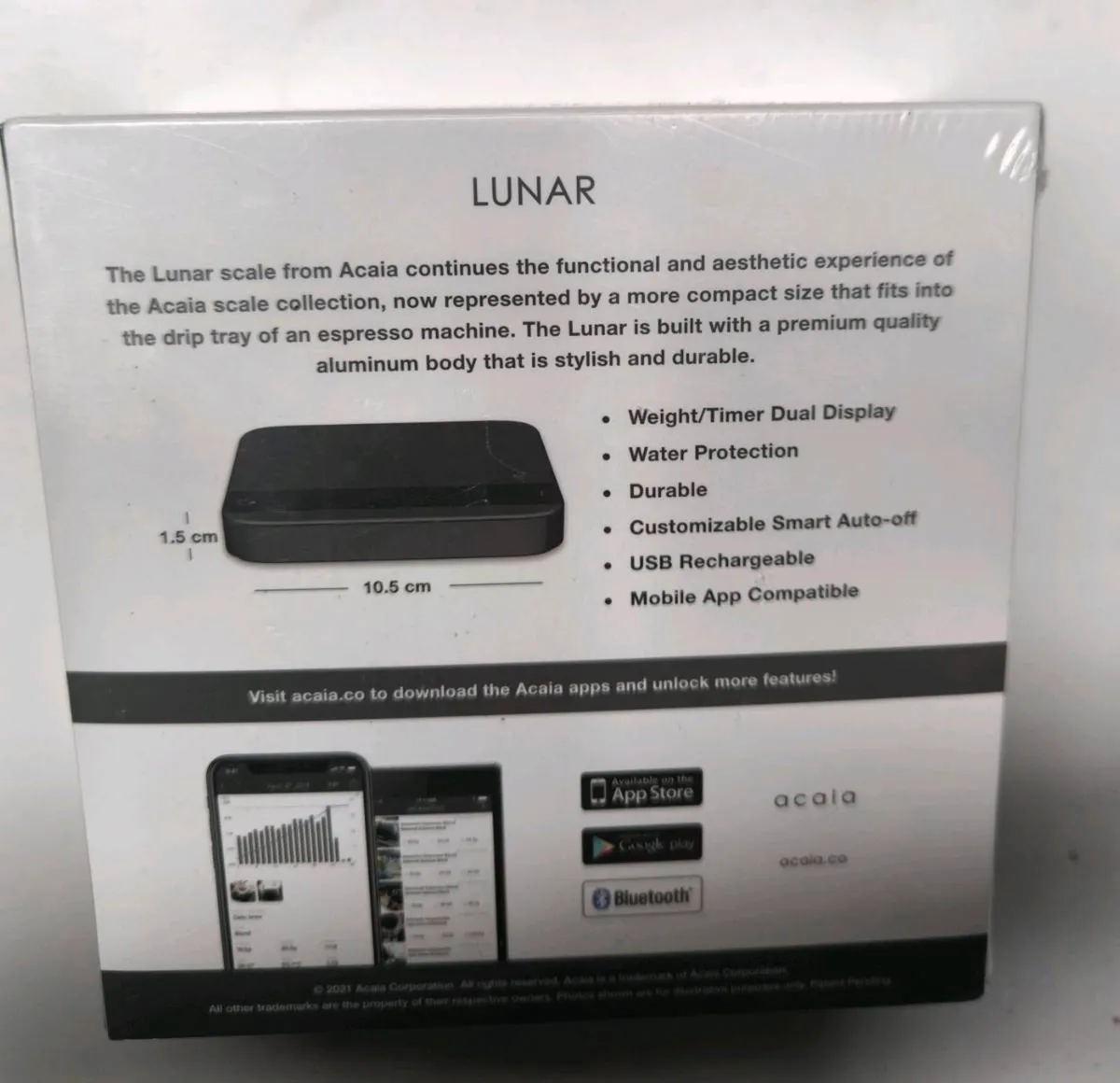 Acaia Lunar Espresso Coffee Scales - Image 2