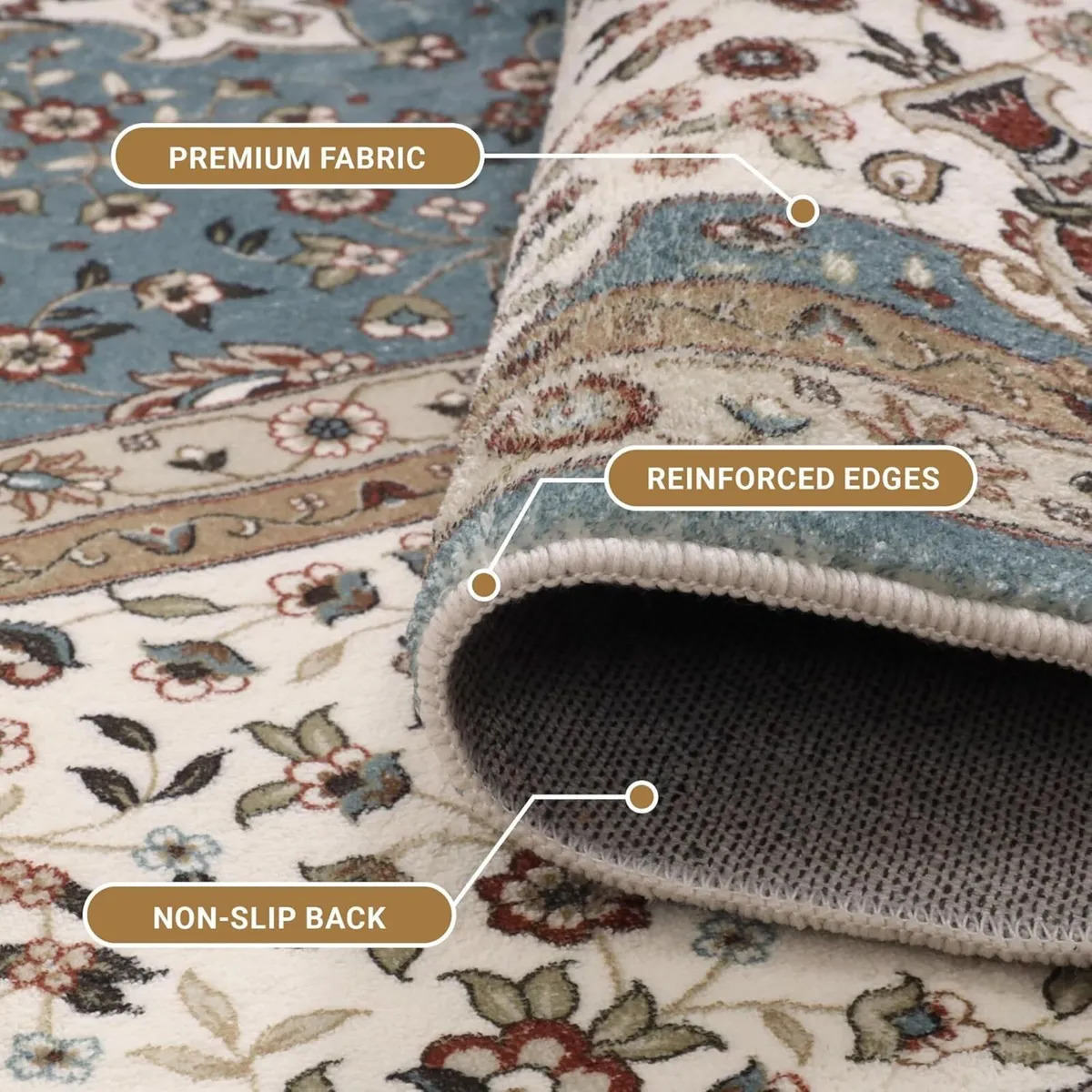 Rugs for Bedroom Living Room Large 160x230 cm - - Image 1