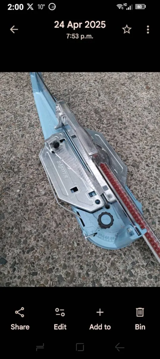 Sigma Tile Cutter – Excellent Condition - Image 2
