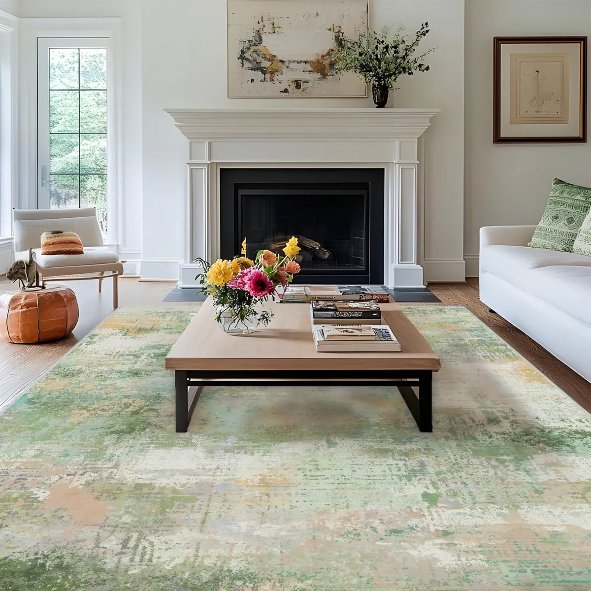 Washable Rugs Living Room Large 160x230cm Area - Image 1