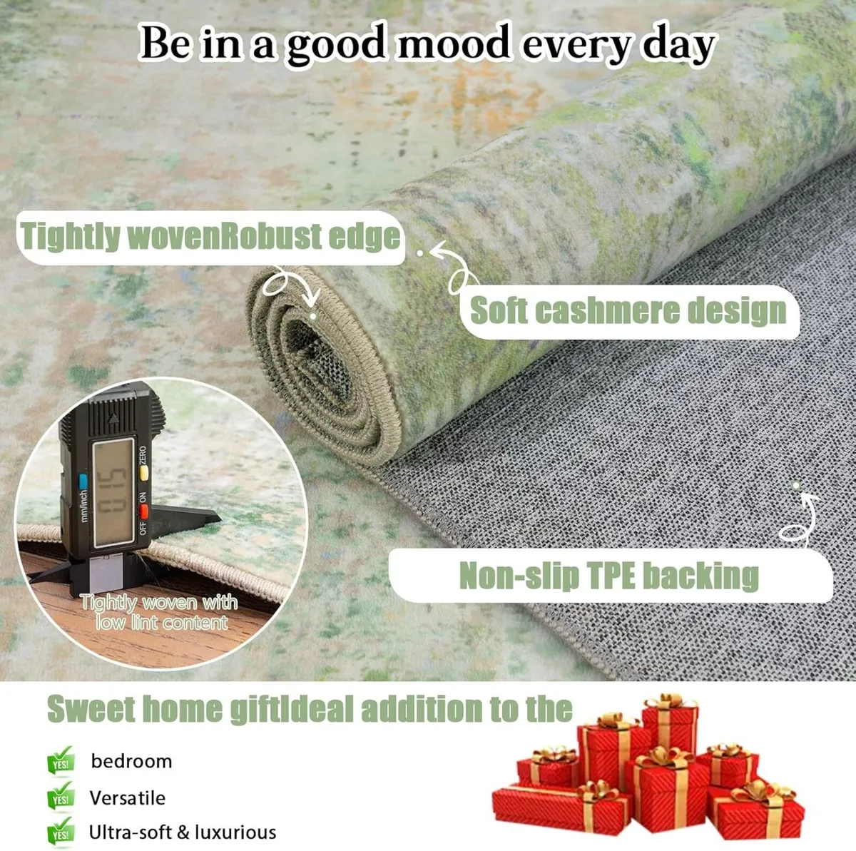 Washable Rugs Living Room Large 160x230cm Area - Image 4