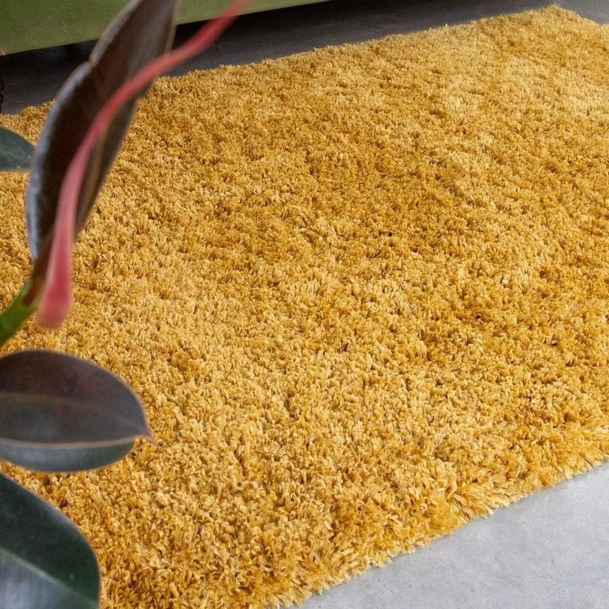 Ochre Yellow Mustard Modern Rug Living Room Extra - Image 2