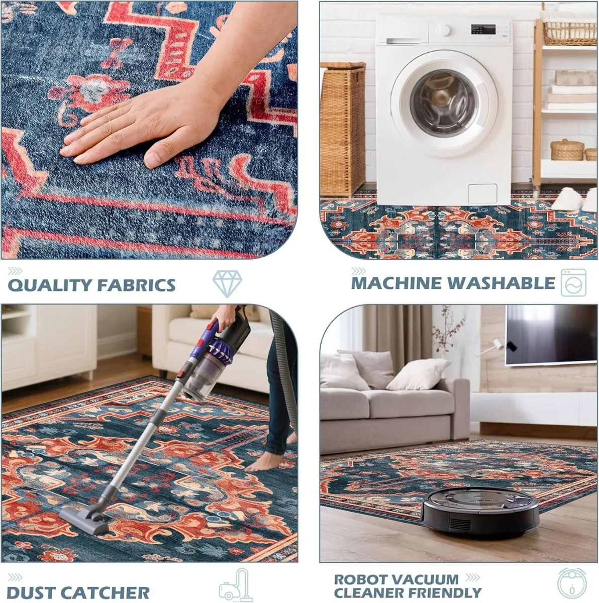 200 X 290 Extra Large Rug Machine Washable Rugs - Image 3