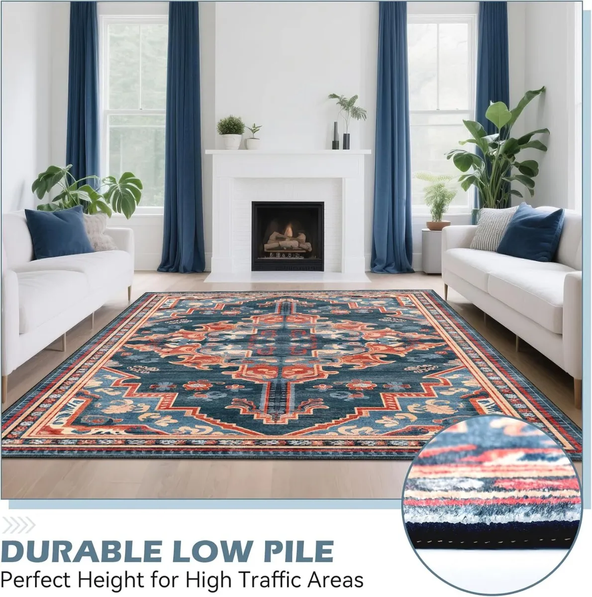 200 X 290 Extra Large Rug Machine Washable Rugs - Image 4