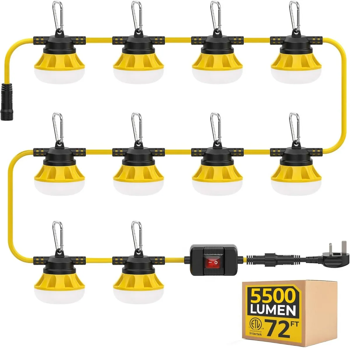 Outdoor LED String Lights: 72FT/22M Linkable - Image 1