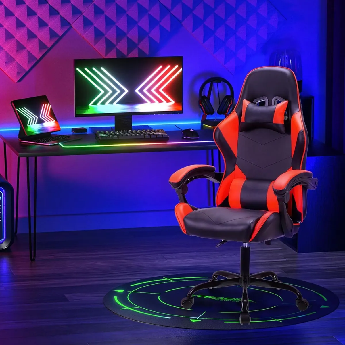 Ergonomic high-back gaming computer office study - Image 2