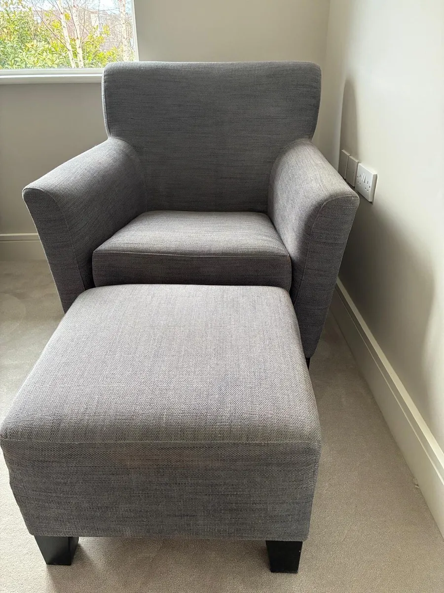 Chair and Footstool - Image 1