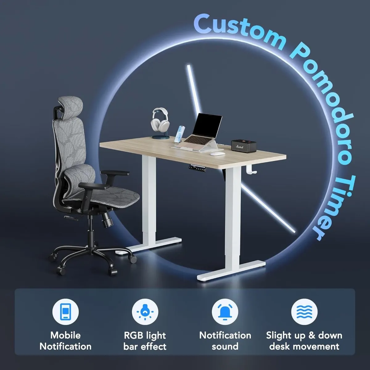 AI-Powered Electric Standing Desk with Smart APP - Image 3