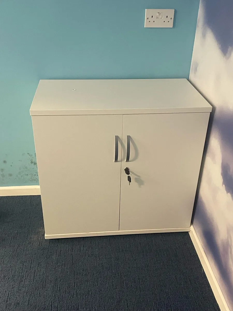 White lockable press/ cabinet - Image 1