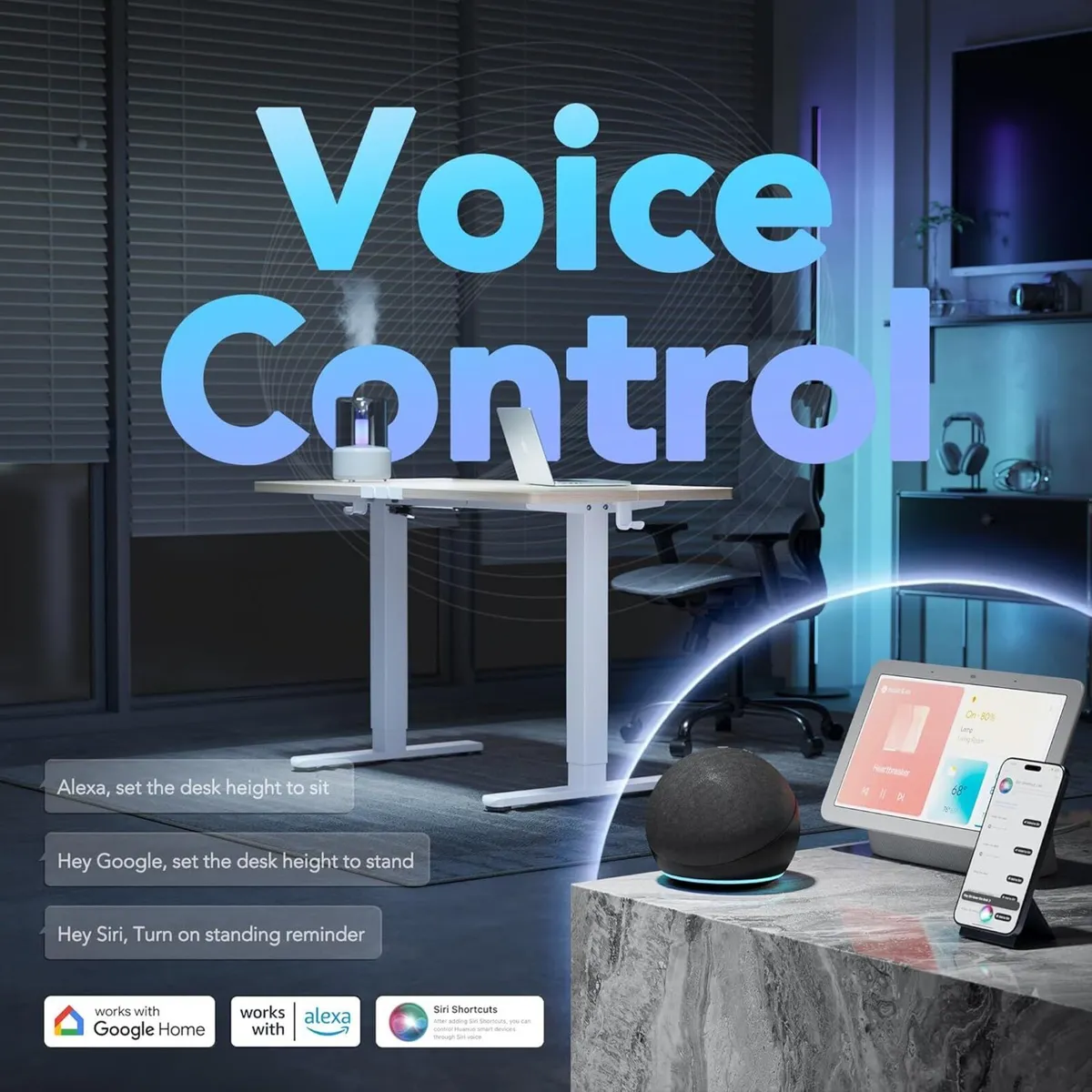 AI-Powered Electric Standing Desk with Smart APP - Image 4