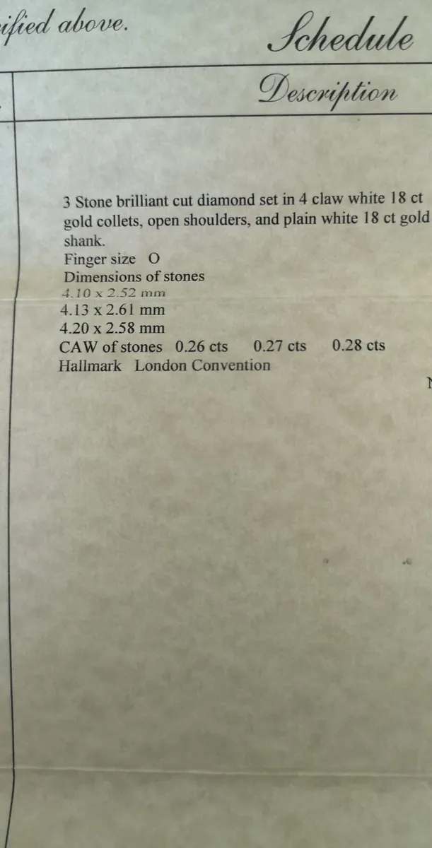 Engagement ring for sale - Image 1