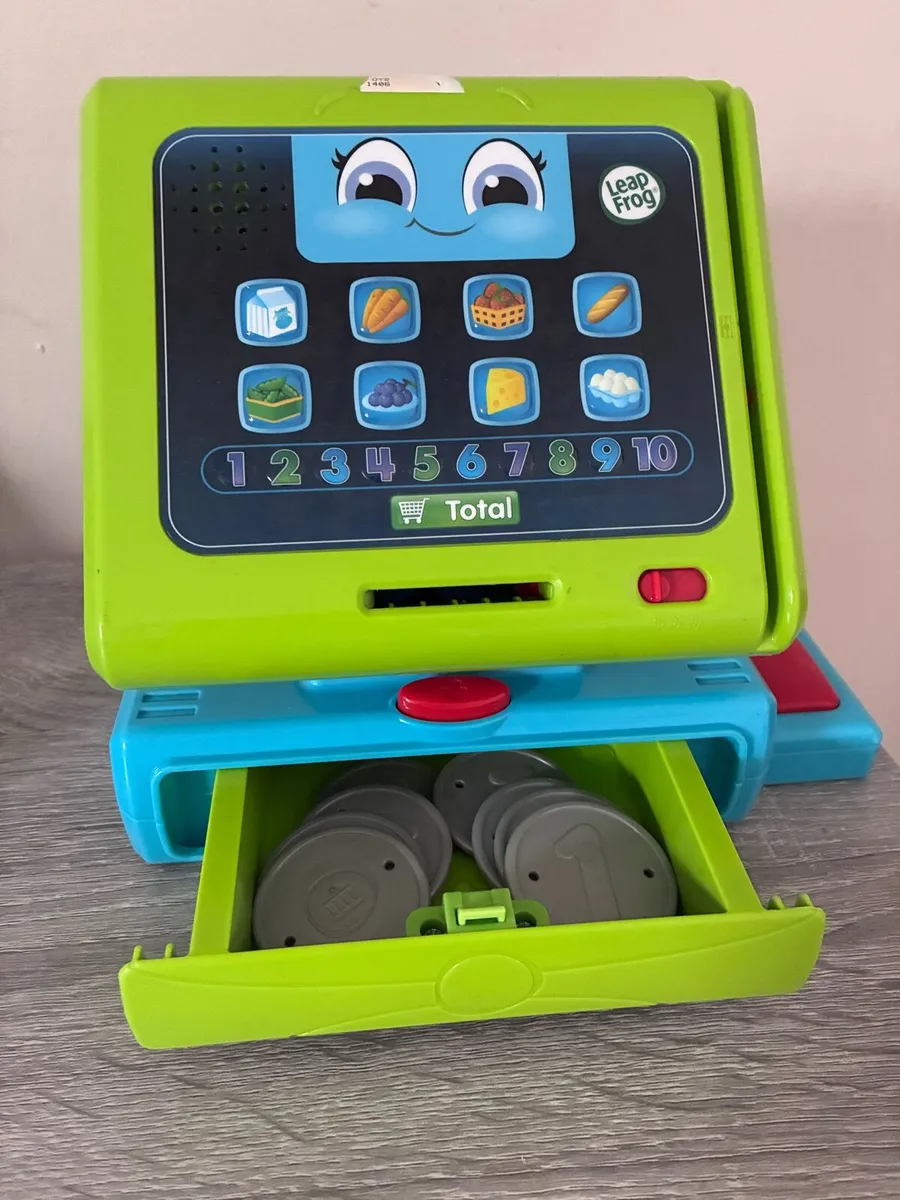 Leapfrog cash register with coins only