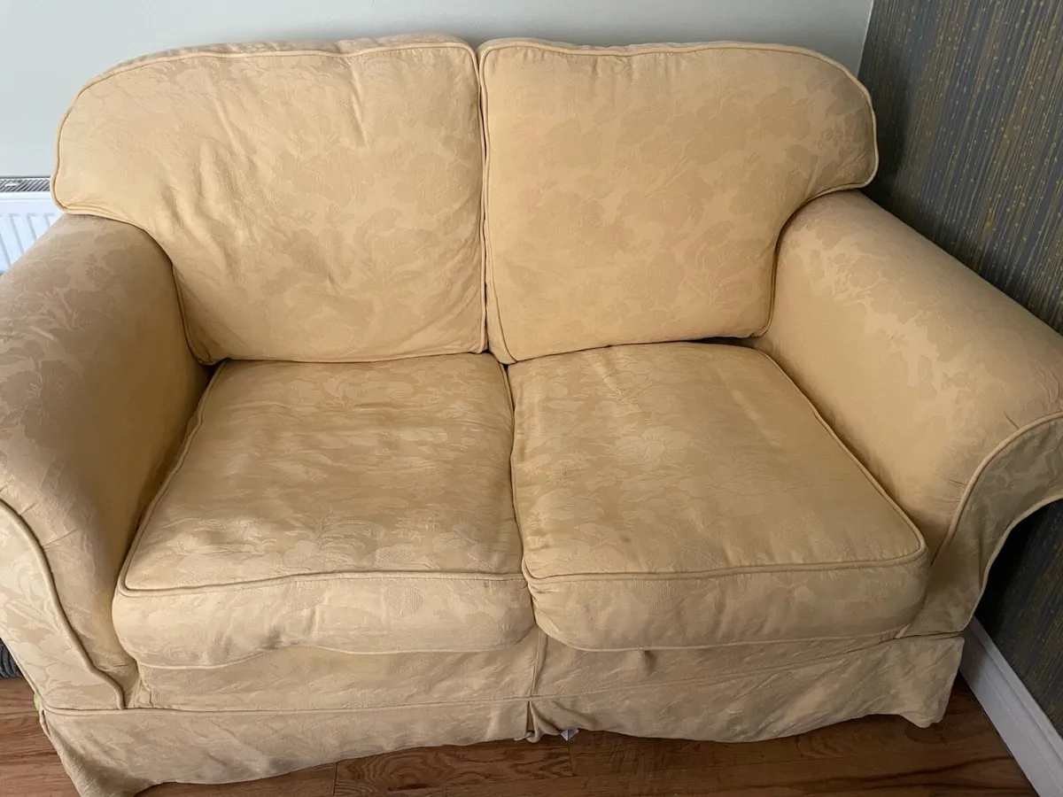 One large leather sofa plus 3 seater @ two seater - Image 2