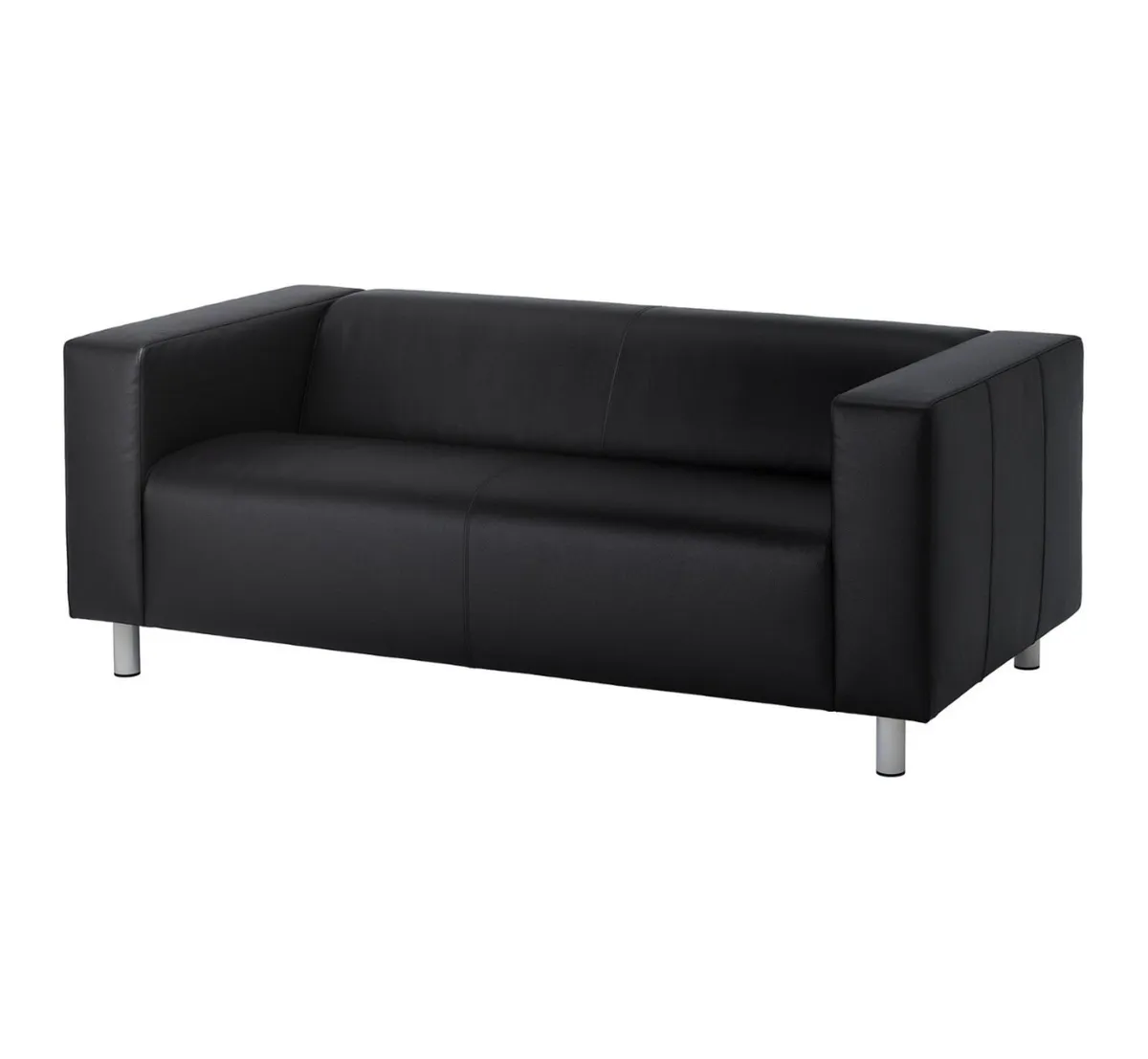 2 leather sofa - 2 covers set included - Image 1