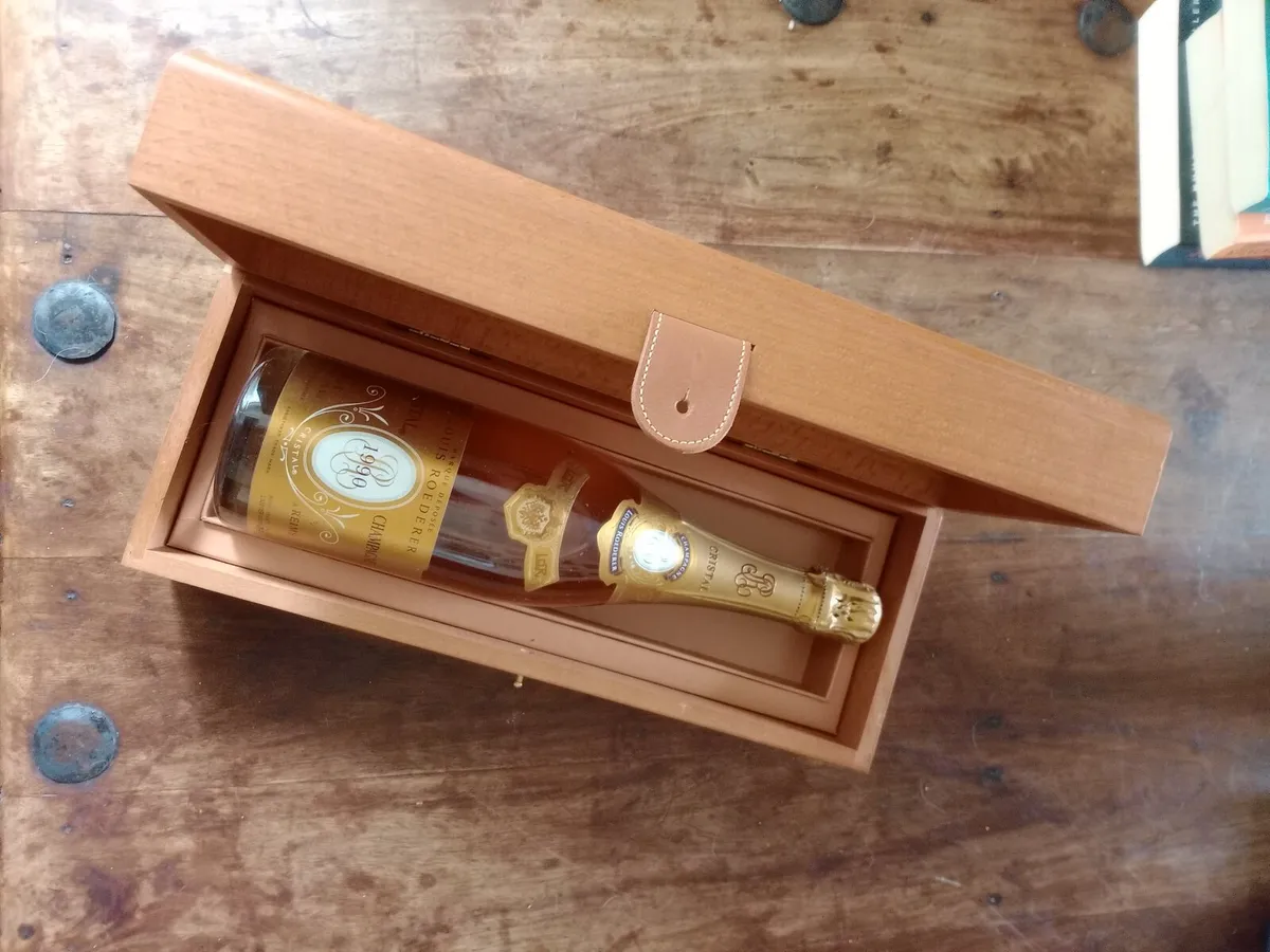 1990 Crystal Rosé Champagne - Image 1