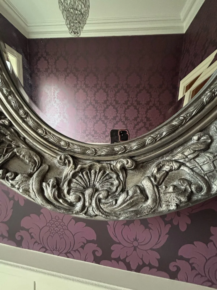 Antique carved mirror - Image 3