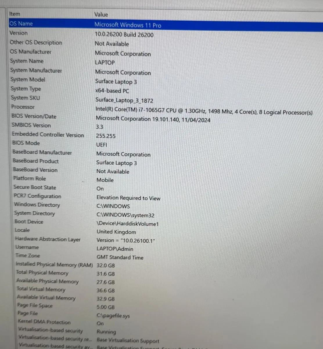 Surface Laptop 3 15-inch in Matte Black. Top-spec - Image 4