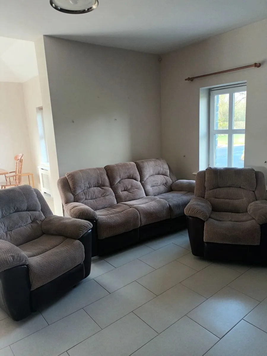 3 Seater Sofa and  2 Armchairs For Sale