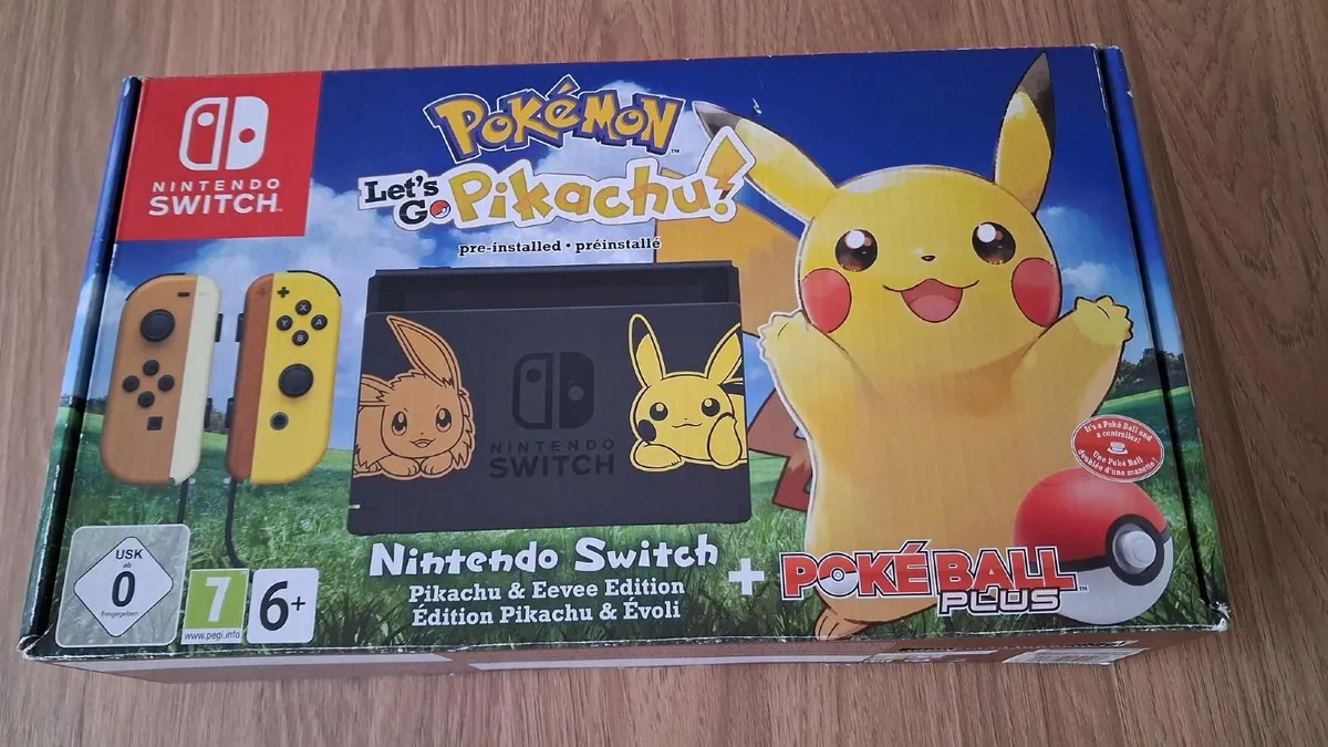 Nintendo Switch Console - Lets Go Pikachu Edition! - Image 1