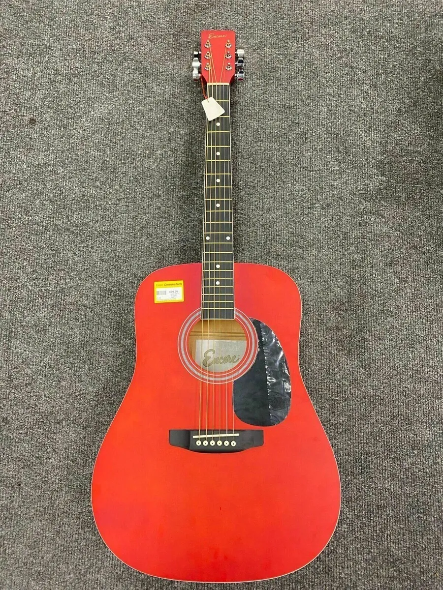 *NEW* Encore Red Acoustic Guitar - Image 2