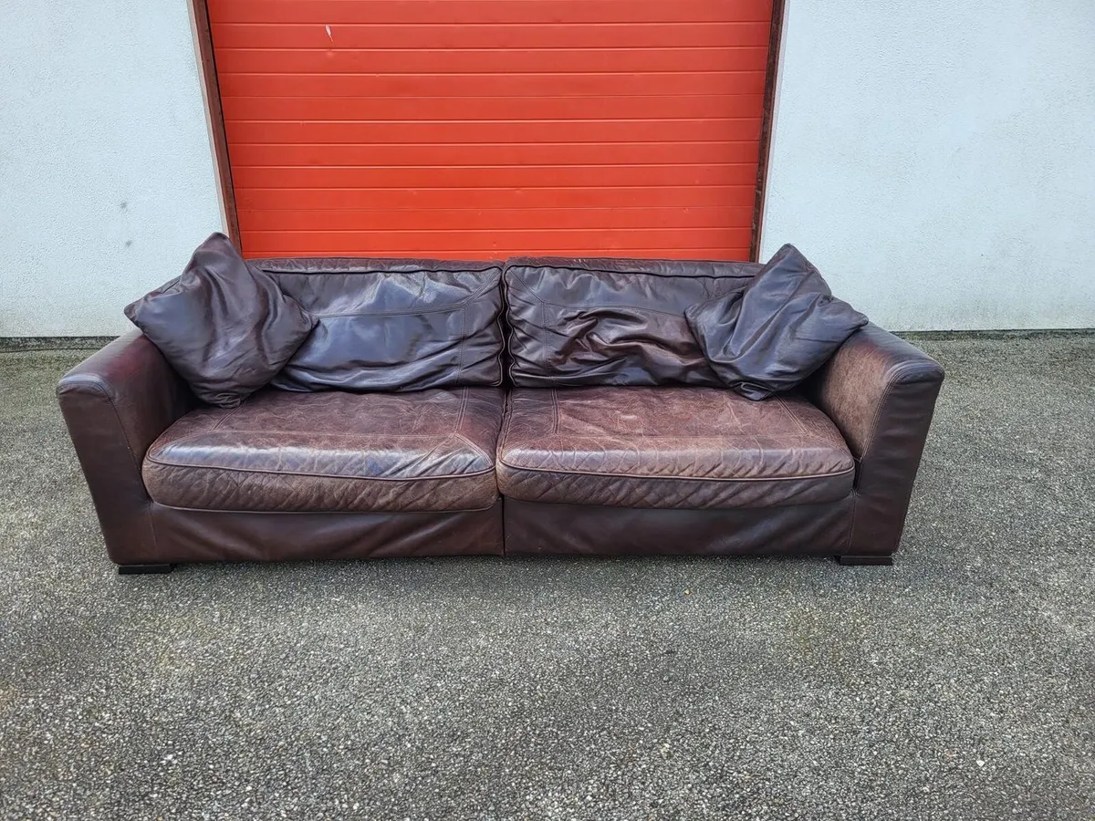 Leather couch