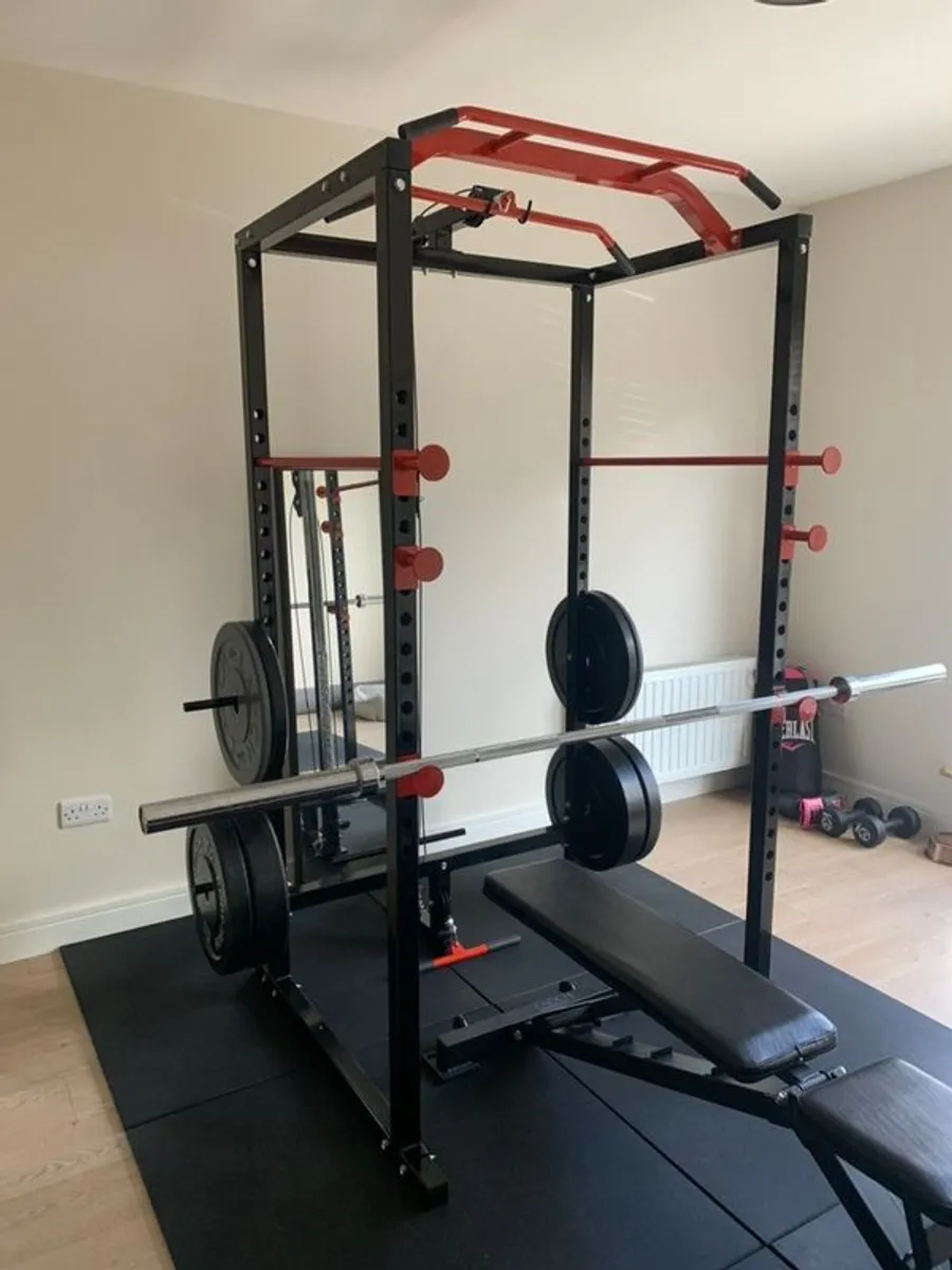 Power Rack with Pulley System + Accessories - Image 1