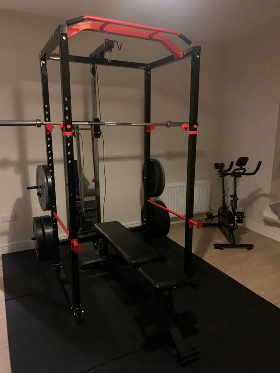 Power Rack with Pulley System + Accessories - Image 2