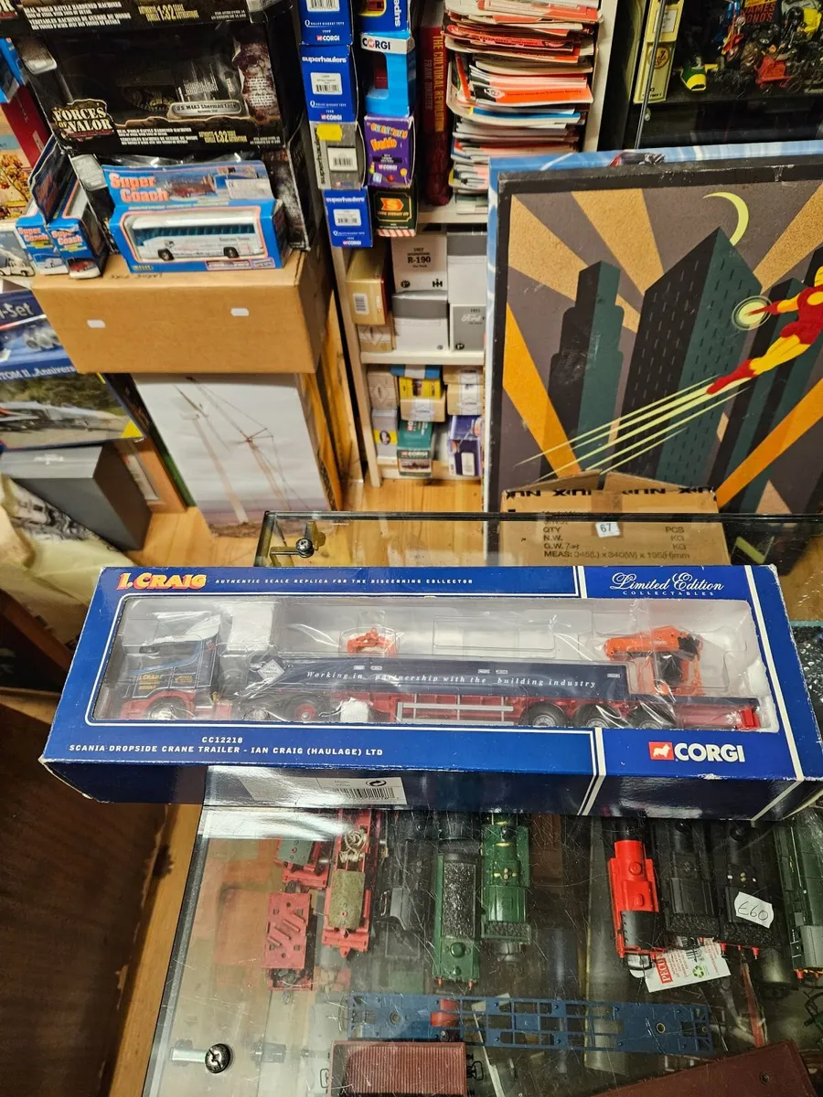 Corgi Scania Tractor Unit and Crane Trailer 1.50 - Image 1