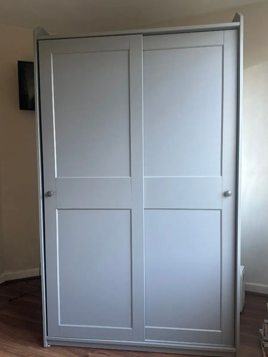 IKEA Huaga Wardrobe Grey - Image 1