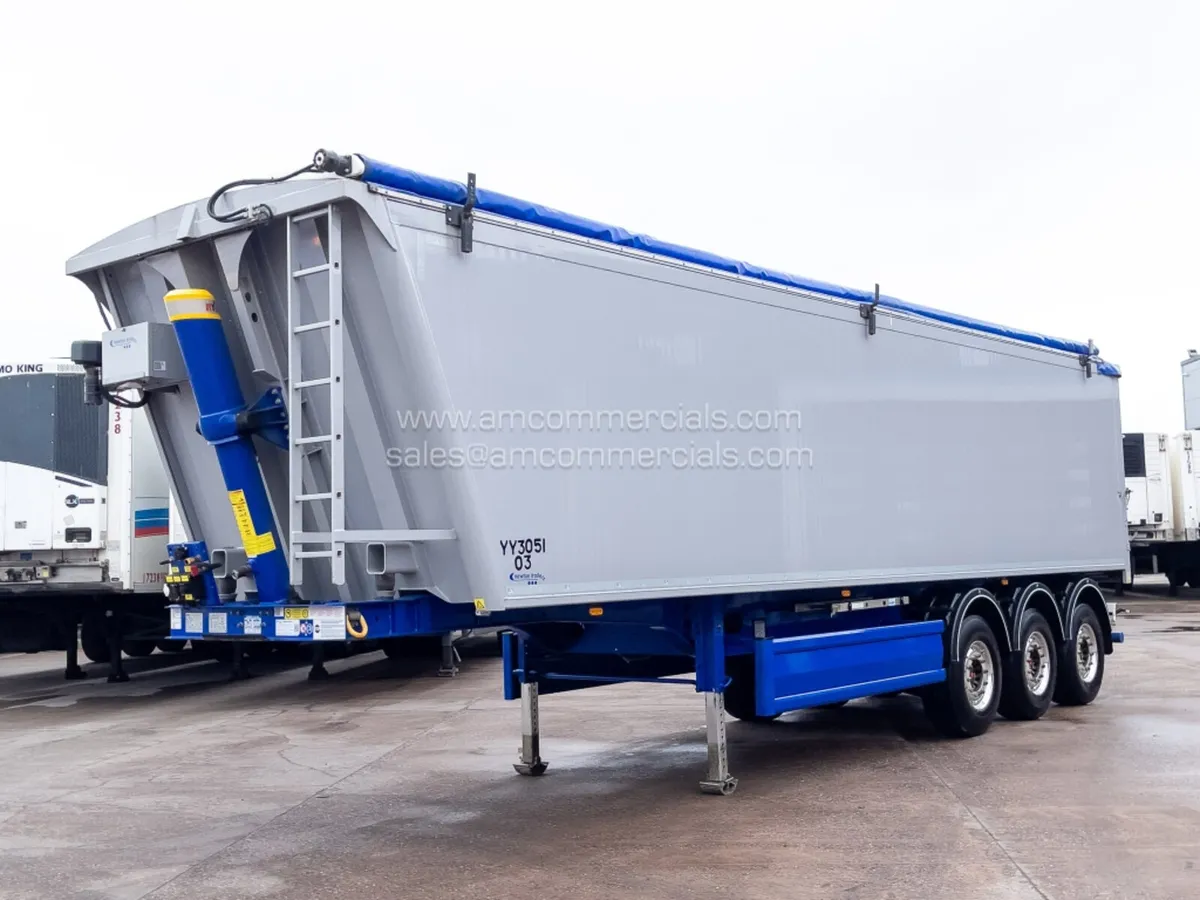 2023 STAS 71CUYD PLANK SIDED TIPPING TRAILER - Image 3