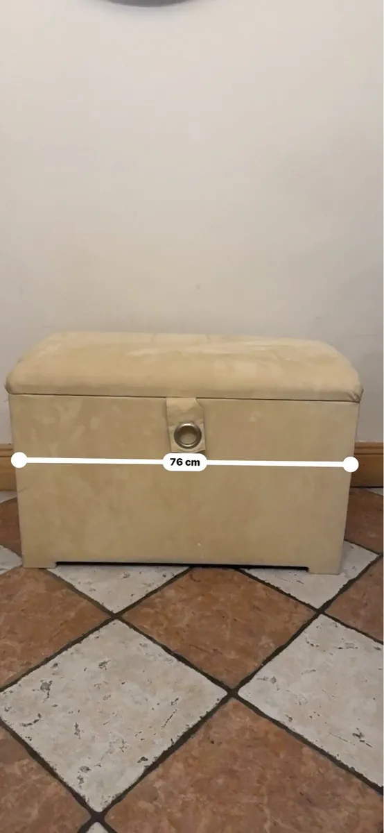 Velvet storage blanket box - Image 2