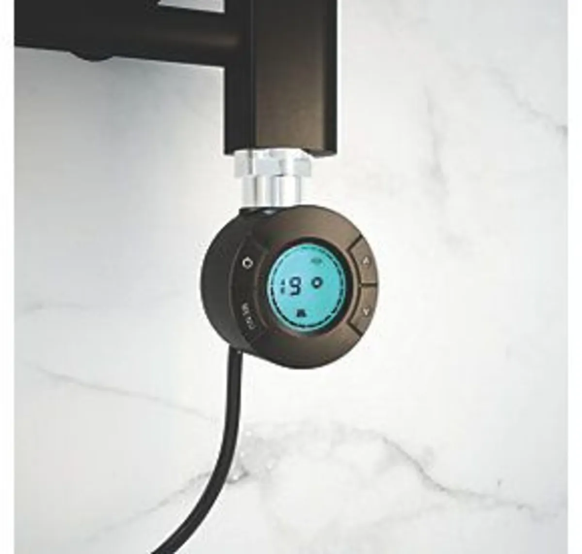 New Screwfix Black Electric Towel Radiator - Image 4